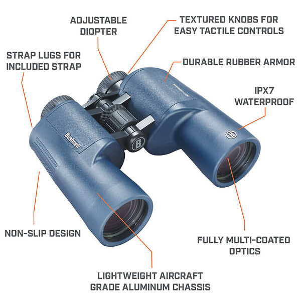 Binokkel Bushnell 157050R H2O 7x50mm