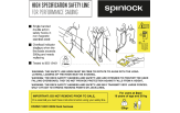 Ohutusvöö Spinlock Performance 1-2m elastne karabiini ja aasaga