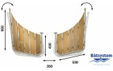 Ahtriplatvorm Batsystem 2-osaline 6-8.5m paadile 2-osaline 6-8.5m
