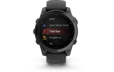 Spordikell Garmin fenix E 47mm AMOLED Slate Gray Steel Black Band