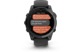 Spordikell Garmin fenix E 47mm AMOLED Slate Gray Steel Black Band