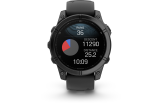 Spordikell Garmin fenix E 47mm AMOLED Slate Gray Steel Black Band