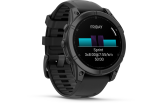 Spordikell Garmin fenix E 47mm AMOLED Slate Gray Steel Black Band