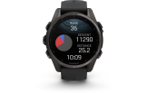 Spordikell Garmin fenix 8 43mm AMOLED Sapphire Carbon Gray DLC Ti with Black Band