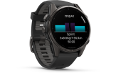 Spordikell Garmin fenix 8 43mm AMOLED Sapphire Carbon Gray DLC Ti with Black Band