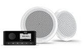 Fusion laevaraadio ja k&otilde;larite komplektid MS-RA60 ja EL Classic k&otilde;larid