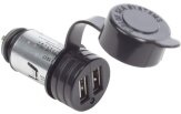 USB-adapter sigaretis&uuml;&uuml;taja pessa 12V 2-USB