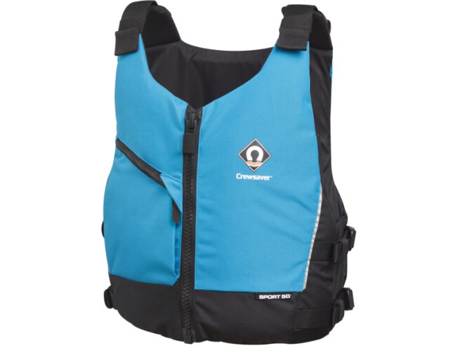 Sportvest Crewsaver 50N XXL sinine kahe taskuga >70kg 124-136cm Sinine