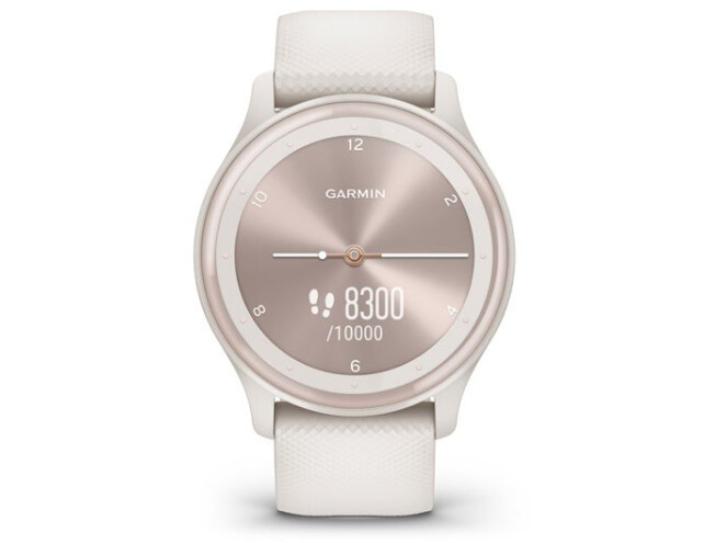 Aktiivsuskell Garmin vivomove Sport White cream Silicone Ivory