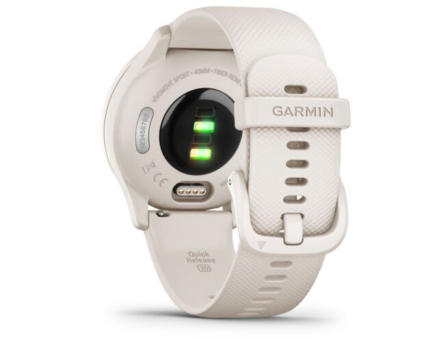 Aktiivsuskell Garmin vivomove Sport White cream Silicone Ivory