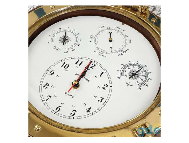 Ilmajaam Porthole messing/tiik ∅ 345mm