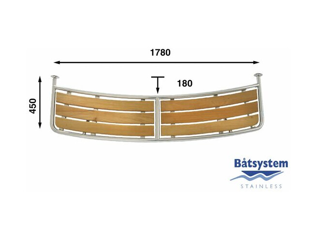 Ahtriplatvorm Batsystem 1780mmx450mm 1-osaline 1780mmx450mm