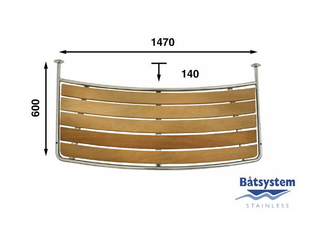 Ahtriplatvorm Batsystem 1310mmx600mm 1-osaline 1470mmx600mm