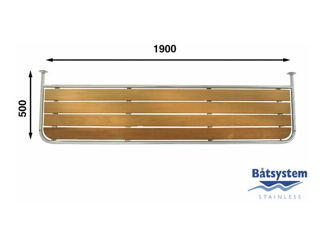 Ahtriplatvorm Batsystem 1310mmx600mm 1-osaline 1900mmx500mm