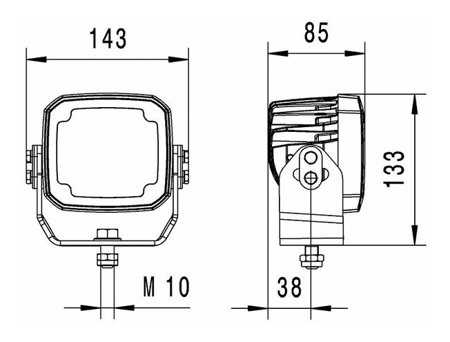 Prožektor Hella Marine Roklume 280 Close Range Worklight