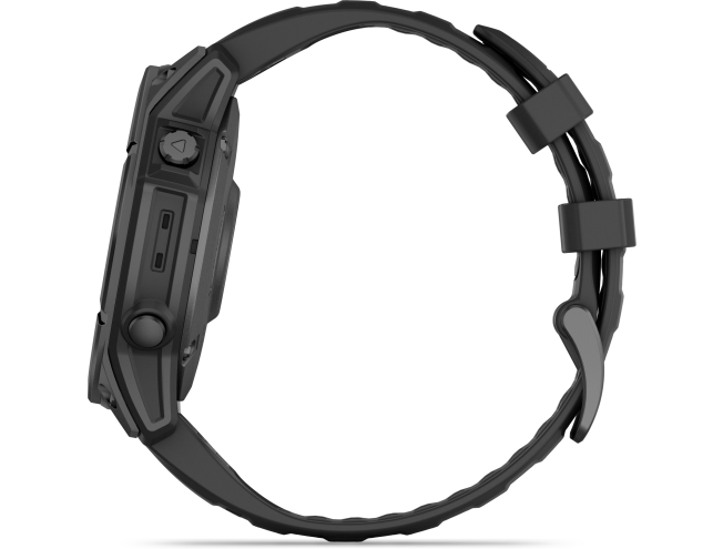 Spordikell Garmin fenix E 47mm AMOLED Slate Gray Steel Black Band