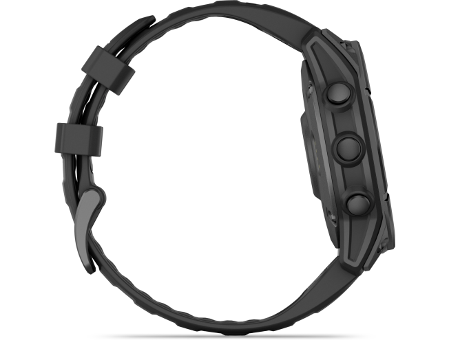 Spordikell Garmin fenix E 47mm AMOLED Slate Gray Steel Black Band