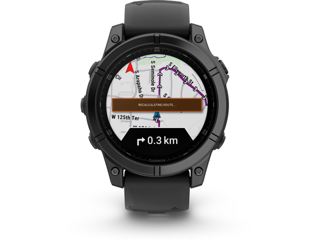 Spordikell Garmin fenix E 47mm AMOLED Slate Gray Steel Black Band