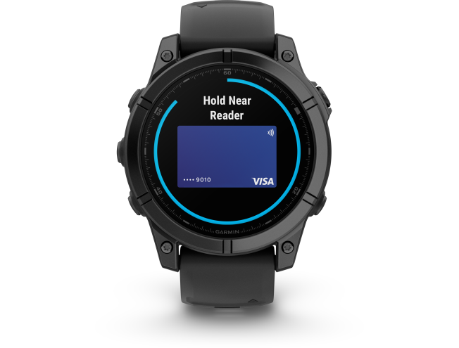 Spordikell Garmin fenix E 47mm AMOLED Slate Gray Steel Black Band