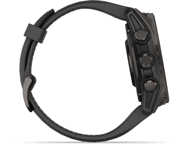 Spordikell Garmin fenix 8 43mm AMOLED Sapphire Carbon Gray DLC Ti with Black Band