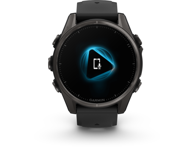 Spordikell Garmin fenix 8 43mm AMOLED Sapphire Carbon Gray DLC Ti with Black Band