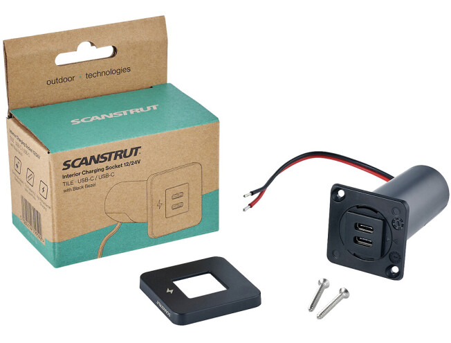 Kiirlaadimise pistik Scanstrut 2x USB-C pesa