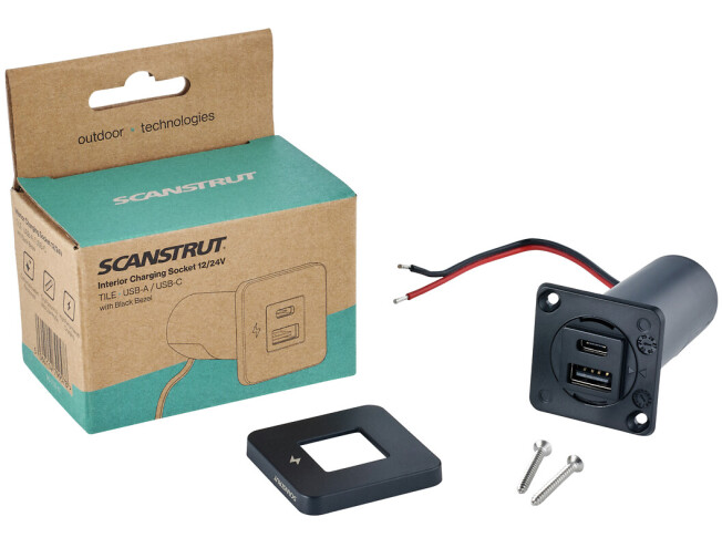 Kiirlaadimise pistik Scanstrut 1xUSB-A 1xUSB-C pesa