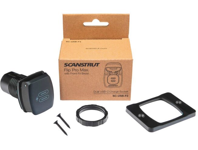 Kiirlaadimise pistik Scanstrut Flip Pro MAX 2x USB-C, SC-USB-F3,IPX4