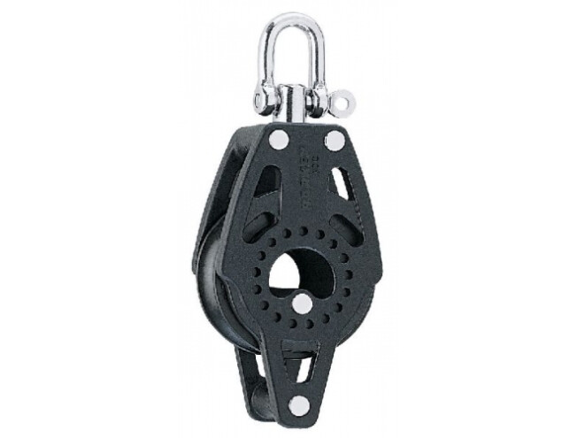 Plokk Harken 2637 1-ne tila + seekliga max 10mm otsale 40mm WL 220kg BL 735kg