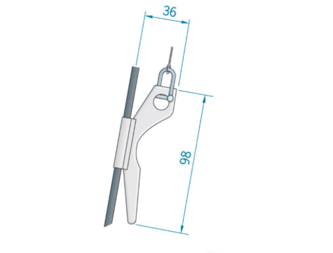 Knaap Roca vaierile 98x36mm